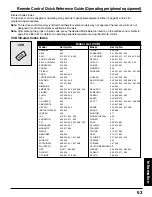 Preview for 63 page of Panasonic PT45LC12 - MULTI-MEDIA DISPLAY Operating Manual