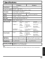 Preview for 69 page of Panasonic PT45LC12 - MULTI-MEDIA DISPLAY Operating Manual