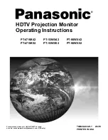 Panasonic PT47WX42F - 47" PROJECTION TV HD Operating Instructions Manual preview