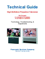 Preview for 1 page of Panasonic PT47WXD63 - 47" PROJECTION TV Technical Manual