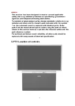 Предварительный просмотр 10 страницы Panasonic PT47WXD63G - 47" PROJECTION TV Service Manual