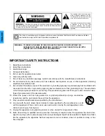 Предварительный просмотр 2 страницы Panasonic PT47WXD64 - 47" PROJECTION TV Operating Instructions Manual