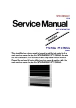 Preview for 1 page of Panasonic PT47X54J - 47" PROJECTION TV Service Manual