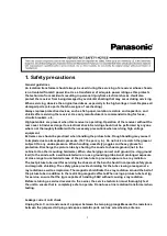 Preview for 2 page of Panasonic PT47X54J - 47" PROJECTION TV Service Manual