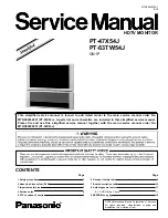 Preview for 97 page of Panasonic PT47X54J - 47" PROJECTION TV Service Manual