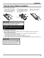 Preview for 7 page of Panasonic PT52DL10 - 52" DLP REAR PJ HDTV Operating Instructions Manual