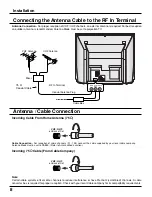 Preview for 8 page of Panasonic PT52DL10 - 52" DLP REAR PJ HDTV Operating Instructions Manual