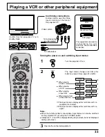 Preview for 33 page of Panasonic PT52DL10 - 52" DLP REAR PJ HDTV Operating Instructions Manual