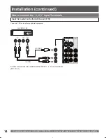 Предварительный просмотр 14 страницы Panasonic PT52LCX15 - MULTI MEDIA DISPLAY Operating Instructions Manual