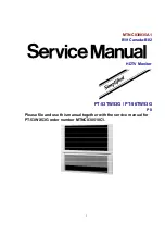 Panasonic PT53TW53G - 53" PROJECTION TV HD Service Manual предпросмотр