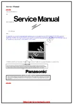 Preview for 1 page of Panasonic PT53TWD64J - 53" PROJECTION TV Service Manual