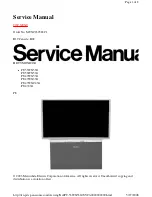 Panasonic PT53WX53G - 53" PROJ. HD TV Service Manual preview