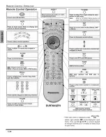 Предварительный просмотр 14 страницы Panasonic PT53X54J - 53" PROJECTION TV HD Manual