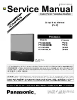 Preview for 1 page of Panasonic PT56SX30B - 56" PROJECTION TV Service Manual