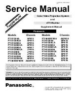 Panasonic PT56WXF90W - DIGITAL PTV MONITOR Service Manual preview