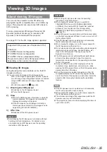 Preview for 35 page of Panasonic PT_AT6000E Operating Instructions Manual