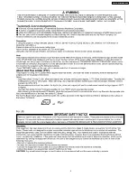 Предварительный просмотр 3 страницы Panasonic PTAE3000U - HOME THEATER LCD PROJECTOR Service Manual