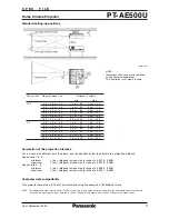 Preview for 4 page of Panasonic PTAE500U - LCD PROJECTOR Specifications