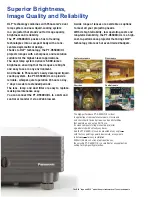 Preview for 3 page of Panasonic PTD5500U - DLP PROJECTOR Brochure & Specs