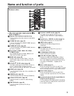 Предварительный просмотр 9 страницы Panasonic PTD5500U - DLP PROJECTOR Operating Instructions Manual