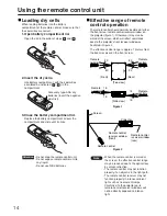 Предварительный просмотр 14 страницы Panasonic PTD5500U - DLP PROJECTOR Operating Instructions Manual