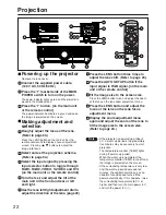 Предварительный просмотр 22 страницы Panasonic PTD5500U - DLP PROJECTOR Operating Instructions Manual