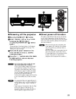 Предварительный просмотр 23 страницы Panasonic PTD5500U - DLP PROJECTOR Operating Instructions Manual