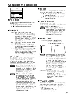 Предварительный просмотр 31 страницы Panasonic PTD5500U - DLP PROJECTOR Operating Instructions Manual