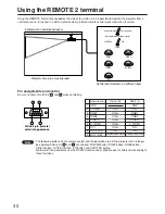 Предварительный просмотр 40 страницы Panasonic PTD5500U - DLP PROJECTOR Operating Instructions Manual