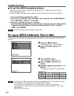 Preview for 56 page of Panasonic PTD7600U - DLP PROJECTOR Operating Instructions Manual