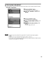 Preview for 61 page of Panasonic PTD7600U - DLP PROJECTOR Operating Instructions Manual