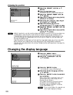 Preview for 66 page of Panasonic PTD7600U - DLP PROJECTOR Operating Instructions Manual