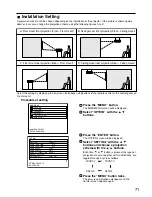 Preview for 71 page of Panasonic PTD7600U - DLP PROJECTOR Operating Instructions Manual