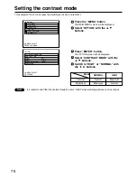 Preview for 76 page of Panasonic PTD7600U - DLP PROJECTOR Operating Instructions Manual