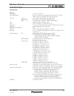 Предварительный просмотр 2 страницы Panasonic PTDS8500U - DLP PROJECTOR Specifications