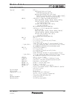 Предварительный просмотр 3 страницы Panasonic PTDS8500U - DLP PROJECTOR Specifications