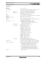 Preview for 2 page of Panasonic PTDZ8700U - DLP PROJECTOR Specifications