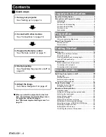 Предварительный просмотр 4 страницы Panasonic PTFW100NTU - LCD PROJEC. WIRELESS Operating Instructions Manual