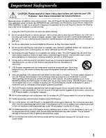 Preview for 3 page of Panasonic PTL291U - LCD PROJECTOR Operating Instructions Manual