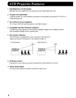 Preview for 6 page of Panasonic PTL291U - LCD PROJECTOR Operating Instructions Manual