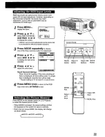 Предварительный просмотр 23 страницы Panasonic PTL292U - LCD PROJECTOR Operating Instructions Manual