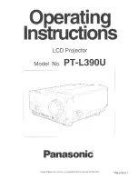 Panasonic PTL390U - LCD PROJECTOR Operating Instructions Manual предпросмотр