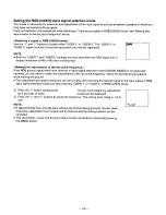 Preview for 23 page of Panasonic PTL390U - LCD PROJECTOR Operating Instructions Manual