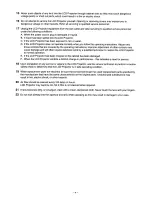 Preview for 4 page of Panasonic PTL5 - LCD PROJECTOR Operating Instructions Manual