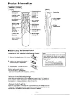 Preview for 7 page of Panasonic PTL5 - LCD PROJECTOR Operating Instructions Manual