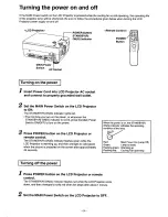 Preview for 9 page of Panasonic PTL5 - LCD PROJECTOR Operating Instructions Manual