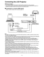 Preview for 12 page of Panasonic PTL5 - LCD PROJECTOR Operating Instructions Manual