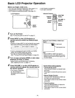 Preview for 19 page of Panasonic PTL5 - LCD PROJECTOR Operating Instructions Manual