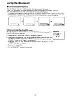 Preview for 32 page of Panasonic PTL5 - LCD PROJECTOR Operating Instructions Manual