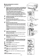 Preview for 33 page of Panasonic PTL5 - LCD PROJECTOR Operating Instructions Manual